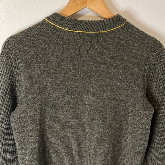 Rag & Bone 100% Cashmere Yorke Army Green Crewneck Sweatshirt Sweater Sz XS - Picture 8 of 9